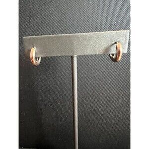 IBB Two Tone Sterling Silver Earrings(Mix N Match compatible)
